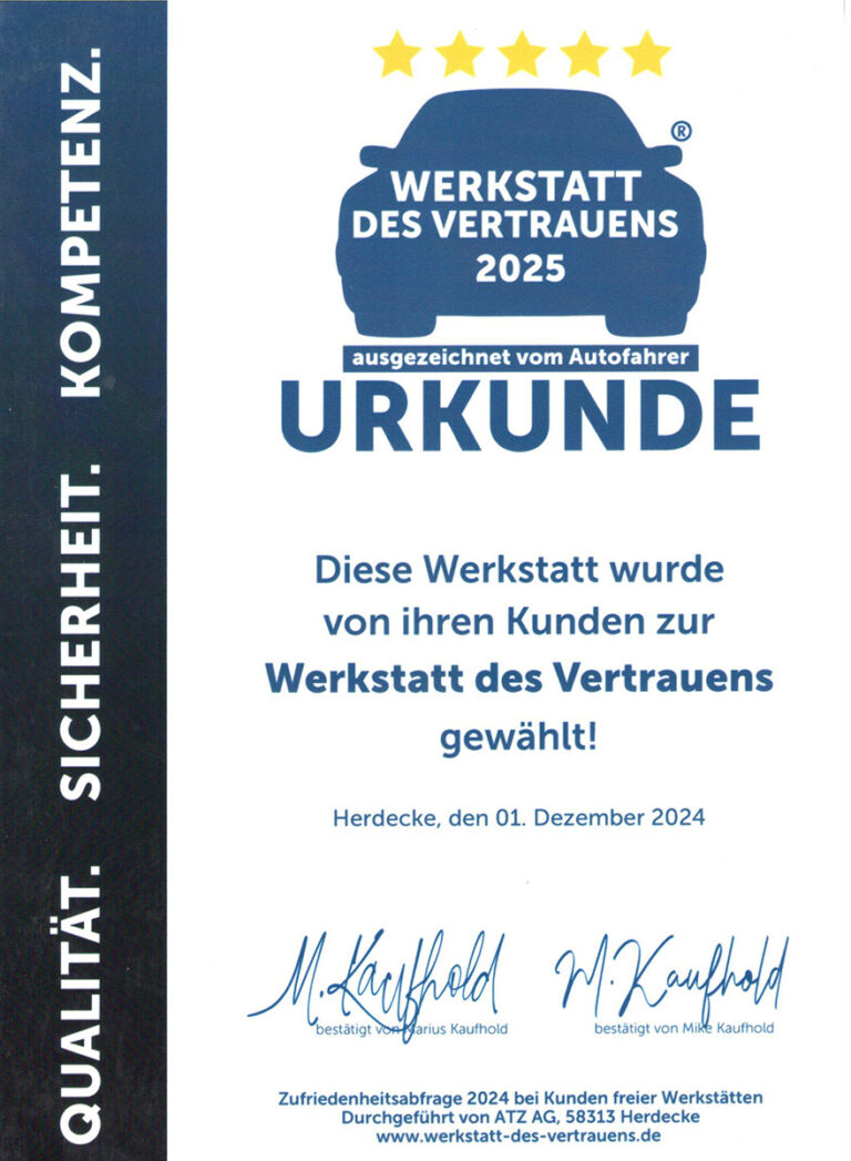 urkunde-werkstatt-des-vertrauens-2025-auto-schiller-kfz-meisterwerkstatt-alling